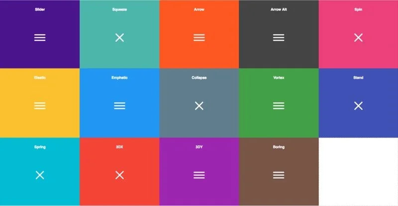 Tasty CSS-animated Hamburgers