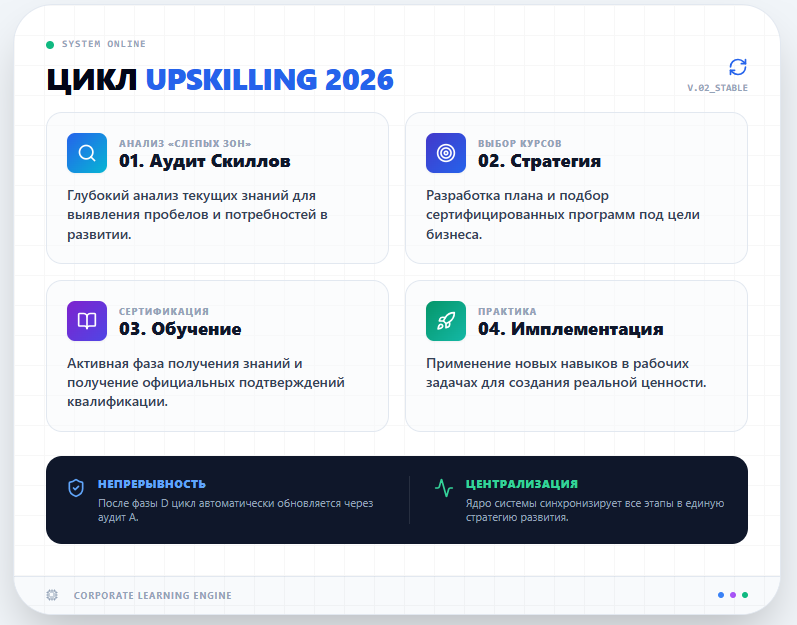 Цикл непрерывного корпоративного обучения